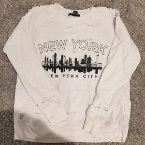 new york ripped sweater!